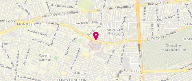 Plan de CAMPOS Valentine, 114 Avenue d'Arès, 33074 Bordeaux