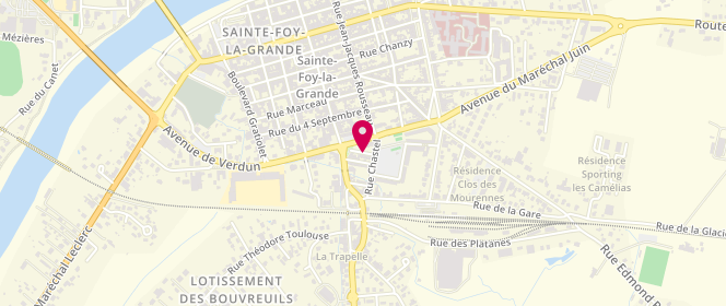 Plan de TSOU HO Izan, 13 Rue Matignon, 33220 Sainte-Foy-la-Grande