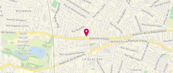 Plan de ABADIE Raffaëlla, 159 Rue Mac Carthy, 33200 Bordeaux