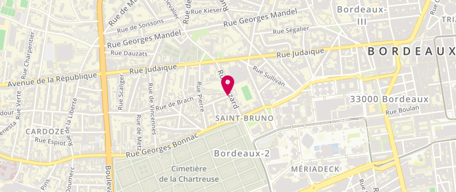 Plan de BROQUET Emilie, 2 Rue Larmee, 33000 Bordeaux