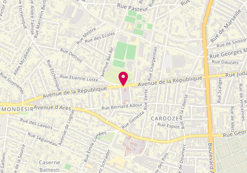 Plan de MAUNOURY Antoine, 138 Avenue de la Republique, 33073 Bordeaux