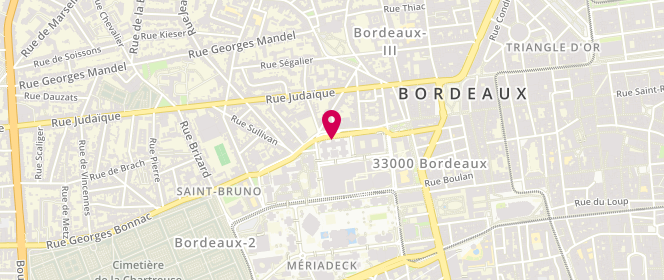 Plan de FEINSTEIN Patricia, 74 Rue Georges Bonnac, 33000 Bordeaux
