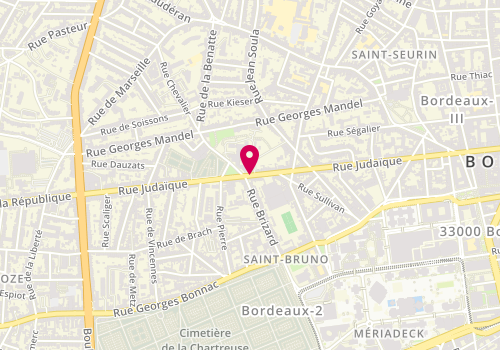 Plan de BOURDIN Nathalie, 181 Rue Judaique, 33081 Bordeaux