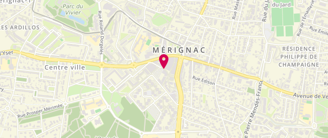 Plan de ARCHAIMBAULT-MÉLÉARD Valérie, 7 Rue Beaumarchais, 33700 Mérignac