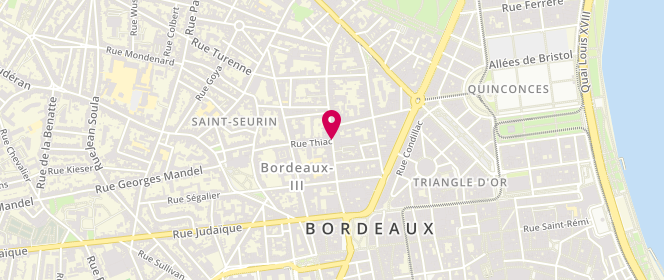 Plan de ROUXEL Edith, 68 Rue du Palais Gallien, 33000 Bordeaux