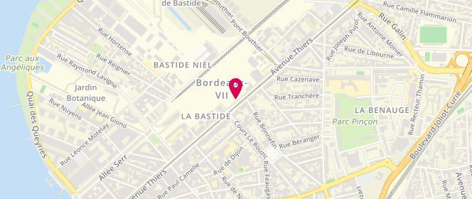 Plan de BURELLE Xavier, 144 Avenue Thiers, 33100 Bordeaux