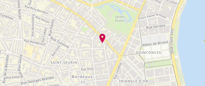 Plan de DEWAMBRECHIES Carole, 15 Place Charles Gruet, 33000 Bordeaux