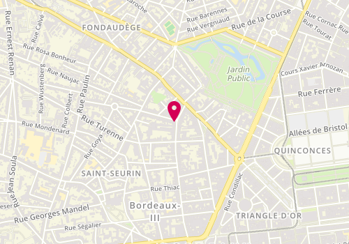 Plan de GALVEZ Xavier, 155 Rue du Palais Gallien, 33000 Bordeaux