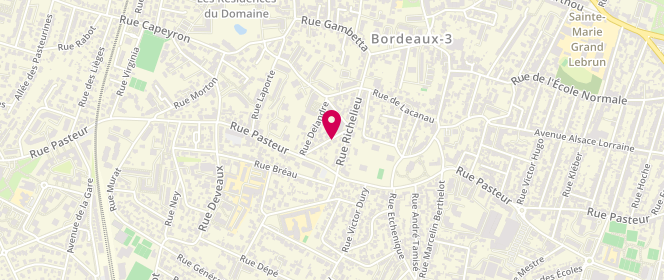 Plan de BENON-BIGOURDAN Véronique, 1 Ter Rue Montaigne, 33200 Bordeaux