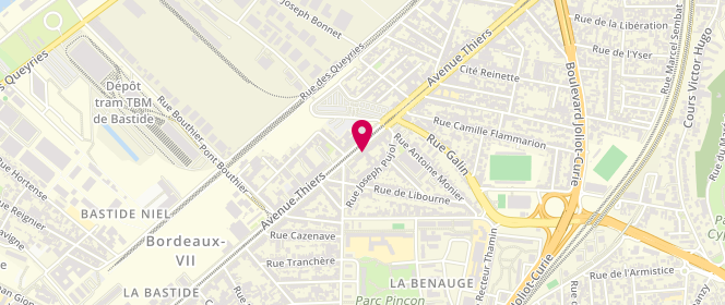 Plan de RAINAUD-SIMON Sophie, 267 Avenue Thiers, 33100 Bordeaux