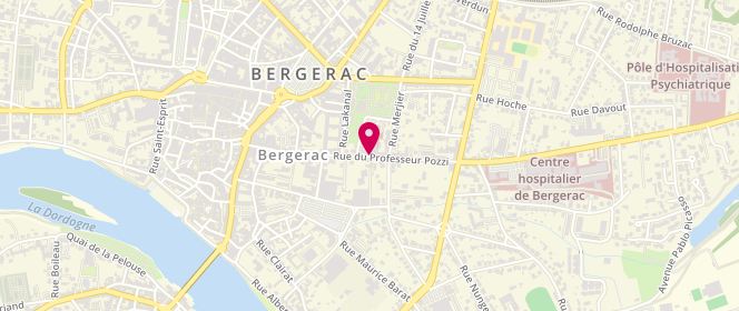 Plan de BOURGEOIS Bruno, 54 Rue du Professeur Pozzi, 24100 Bergerac