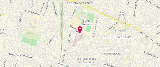 Plan de PASCALON Maxime, 40 Rue Stehelin, 33021 Bordeaux