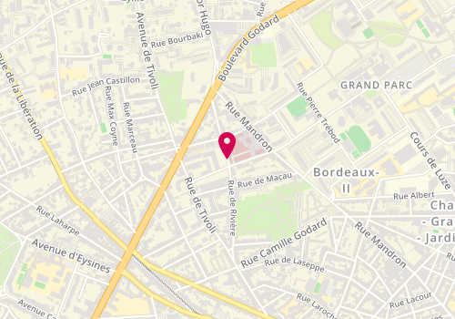 Plan de BRAULT Mathilde, 91 Rue de Riviere, 33030 Bordeaux