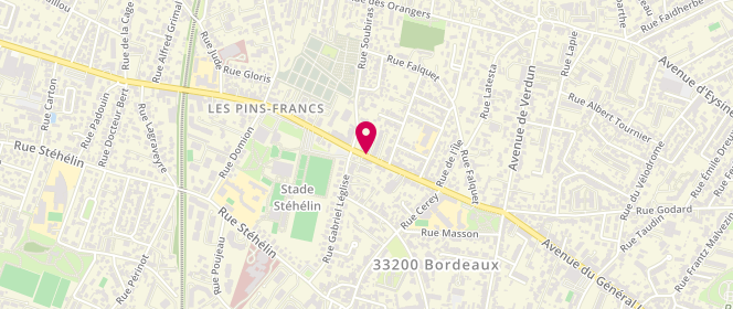Plan de VAUGELADE Hervé, 271 Avenue Marechal Lattre de Tassigny, 33200 Bordeaux