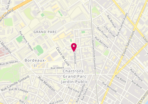 Plan de MILLET Béatrice, 43 Rue Condorcet, 33300 Bordeaux