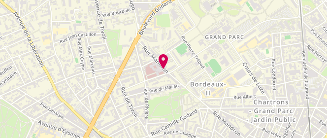 Plan de CASSIGNARD-BRUCE Catherine, 220 Rue Mandron, 33000 Bordeaux