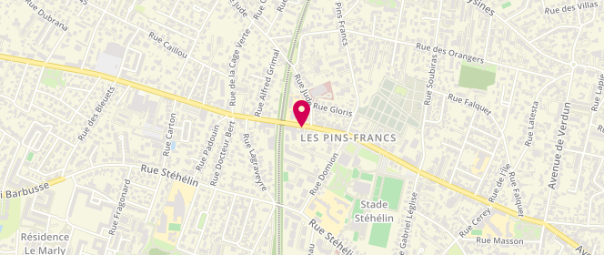 Plan de BOUDON Nathalie, 360 Avenue Marechal Lattre de Tassigny, 33200 Bordeaux