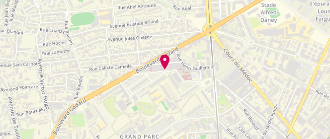 Plan de BERGE Noémie, 33 Rue du Docteur Finlay, 33077 Bordeaux