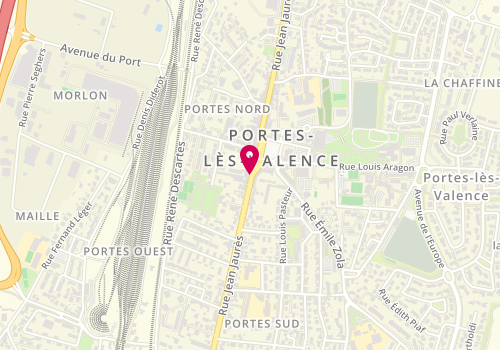 Plan de OLIVE Laurence, 82 Rue Jean Jaures, 26800 Portes-lès-Valence