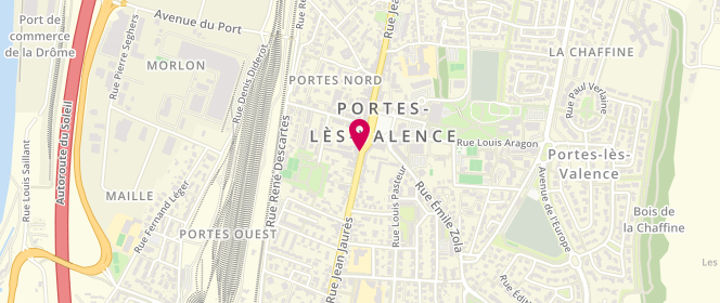 Plan de TAVEL Lucie, 82 Rue Jean Jaures, 26800 Portes-lès-Valence