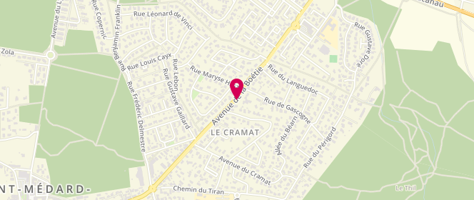 Plan de TCHOUAN Ky, 73 Avenue de la Boétie, 33160 Saint-Médard-en-Jalles