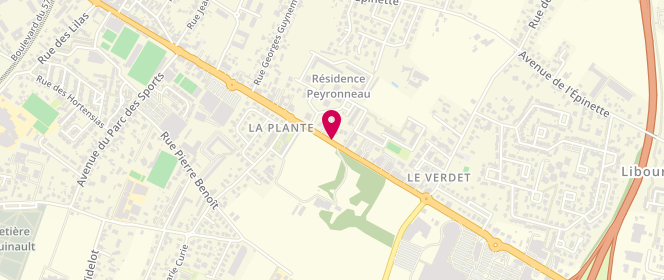 Plan de MOULIÉ-PEREZ Françoise, 73 Avenue du Général de Gaulle, 33500 Libourne