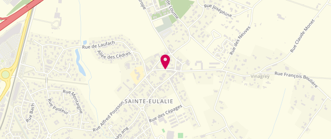 Plan de BELIAH Jean, 13 Rue du Professeur Moure, 33560 Sainte-Eulalie