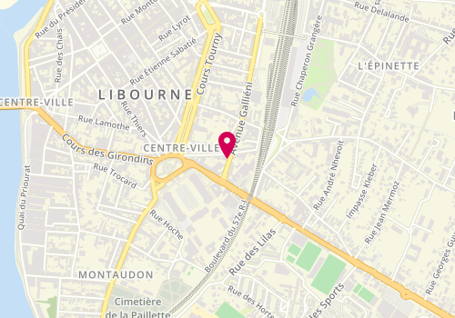 Plan de LARTIGUE Aurélia, 11 Avenue Galliéni, 33500 Libourne