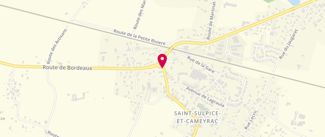 Plan de DELCOURT Nathalie, 30 Avenue Maucaillou, 33450 Saint-Sulpice-et-Cameyrac