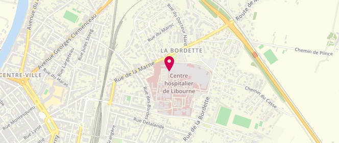 Plan de KHEFFACHE Fatiha, 112 Rue de la Marne, 33505 Libourne