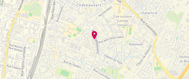 Plan de DADDOU Azeddine, 114 Rue Châteauvert, 26000 Valence