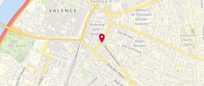 Plan de LEMARIEY Pierre, 52 Rue Faventines, 26000 Valence