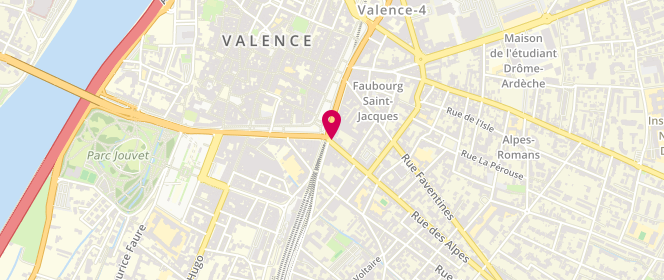 Plan de LARADH Marie, 1 Rue des Alpes, 26000 Valence