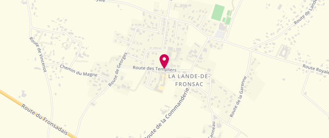 Plan de GRUNENWALD Julien, 165 Route des Templiers, 33240 La Lande-de-Fronsac