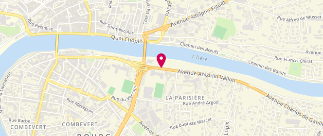 Plan de ACHARD-PEYREGNE Sophie, Avenue Antonin Vallon, 26300 Bourg-de-Péage