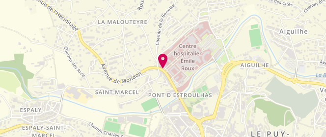 Plan de BATISSE Emmanuelle, 12 Boulevard du Dr Chantemesse, 43012 Le Puy-en-Velay