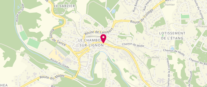 Plan de JAY Pierre, 22 Route de Saint Agreve, 43400 Le Chambon-sur-Lignon