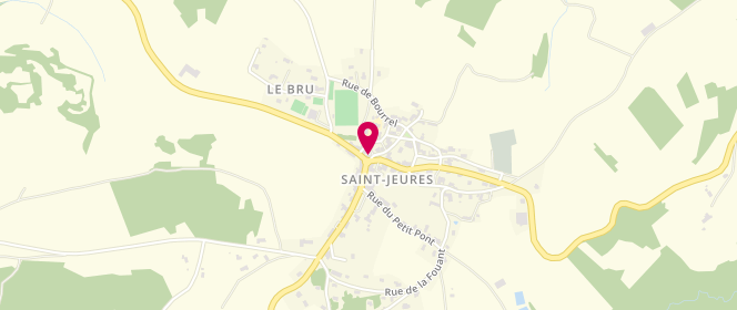 Plan de SAUTEL Matthieu, 1 Place de la Mairie, 43200 Saint-Jeures