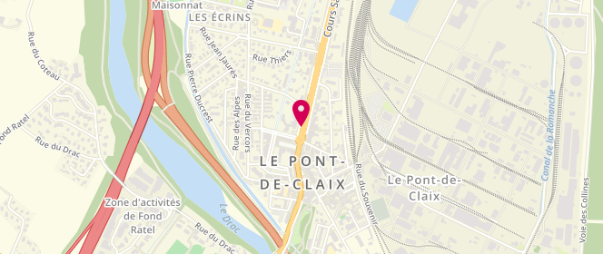 Plan de ALBANO Gilles, 7 Bis Cours Saint André, 38800 Le Pont-de-Claix