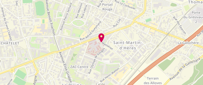 Plan de ROUSSEL Sabine, 6 Rue Massenet, 38400 Saint-Martin-d'Hères