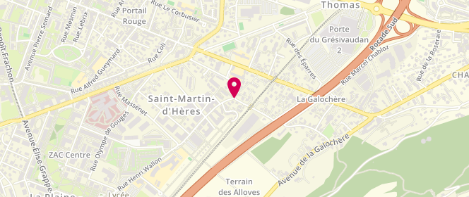 Plan de SIYANKO Natalia, 25 Rue Alphonse Daudet, 38400 Saint-Martin-d'Hères