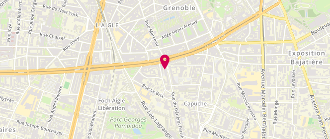Plan de LOMPRE Chantal, 4 Rue Général Ferrié, 38100 Grenoble