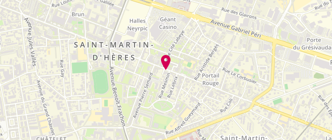 Plan de BOGGETTO-GRAHAM Laetitia, 166 Avenue Ambroise Croizat, 38400 Saint-Martin-d'Hères