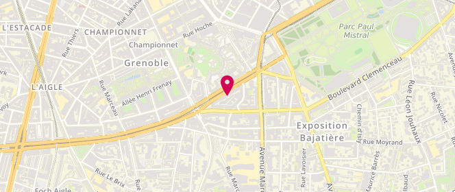 Plan de AMRO-DERGAM LAMYS, 15 Boulevard Maréchal Joffre, 38000 Grenoble
