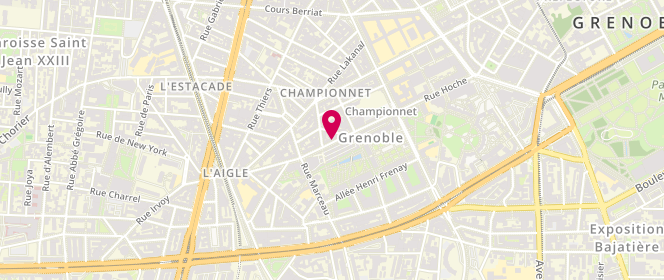 Plan de PONCET Hélène, 16 Rue Berthe de Boissieux, 38000 Grenoble