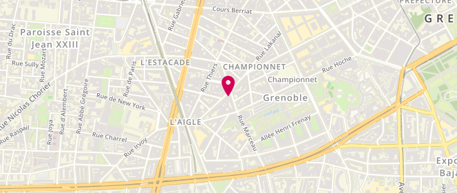 Plan de DUBLANCHE Stéphanie, 17 Rue de Turenne, 38000 Grenoble