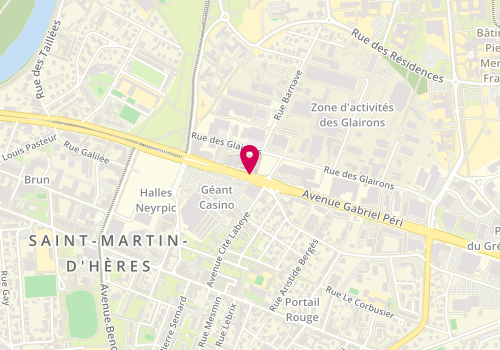 Plan de COLLARDE Alexandra, 83 Avenue Gabriel Peri, 38400 Saint-Martin-d'Hères