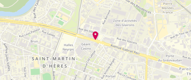Plan de PEREZ-ROUSTIT Sarah, 83 Avenue Gabriel Peri, 38400 Saint-Martin-d'Hères