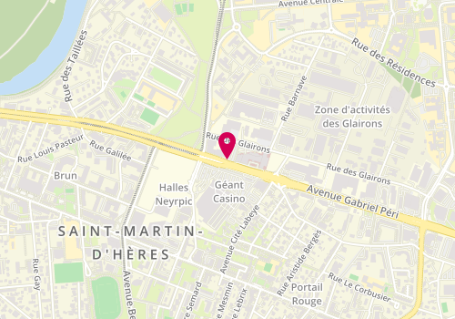 Plan de GUENIFFEY Aurore, 75 Avenue Gabriel Péri, 38400 Saint-Martin-d'Hères