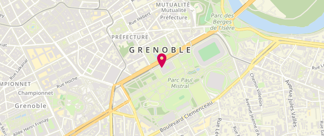 Plan de ZENTILIN-BOYER Mireille, 11 Boulevard Jean Pain, 38022 Grenoble